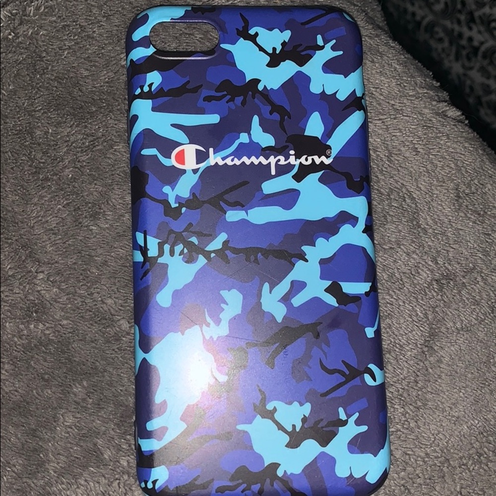 Blue camo champ case